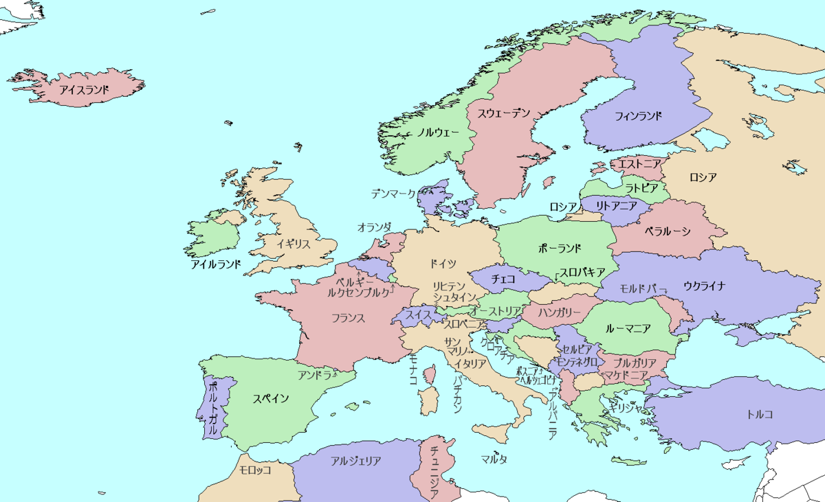 ヨーロッパ 地図