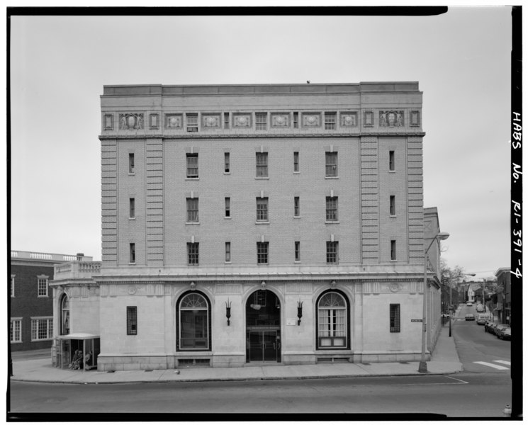 File:Exterior view from east southeast, main facade. - Army and Navy Young Mens' Christian Association (YMCA), 50 Washington Street, Newport, Newport County, RI HABS RI,3-NEWP,79-4.tif