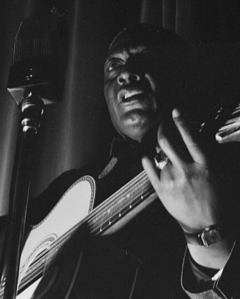 Lead Belly at the National Press Club in Washington, D.C. between 1938 and 1948