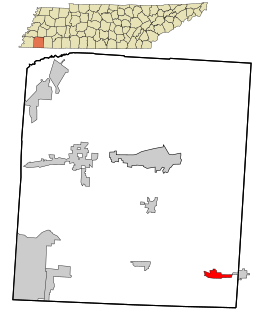 Location in Fayette County and the state of ٹینیسی.