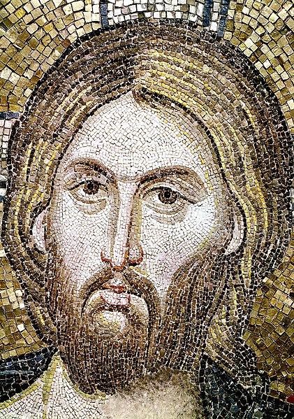 File:Fethiye Camii, parekklesion, dome, mosaics, Istanbul, Turkey - Central medallion, Christ Pantocrator and the prophets, general view - MSBZ004 BF T F 001 B - Dumbarton Oaks.jpg