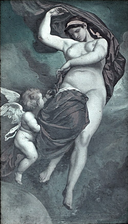 Gaea by Anselm Feuerbach, 1875 ceiling painting, Academy of Fine Arts Vienna.