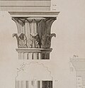 Thumbnail for File:Fig 1 The capital and entablature of the portico before the door Fig 2 A fragment of the Dentells belonging to the corni - Stuart James &amp; Revett Nicholas - 1762 (cropped).jpg