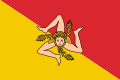 Flag of Sicily (leg and head)