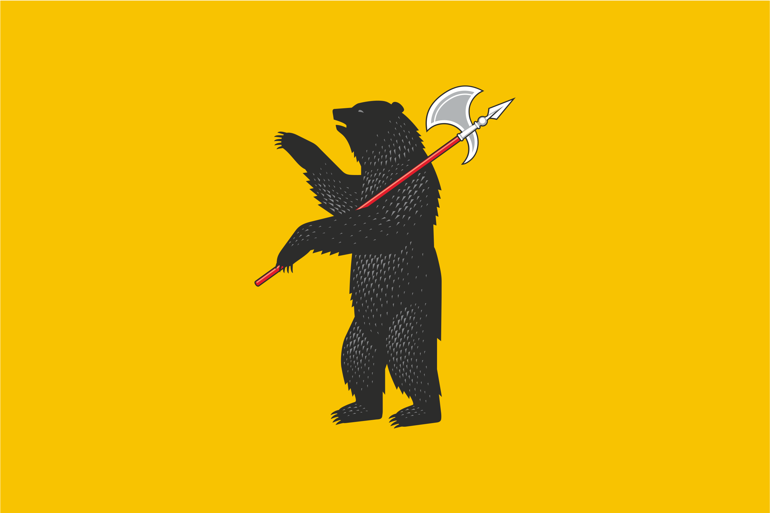 Oryol oblast flag, Russian Federation, vector illustration Stock