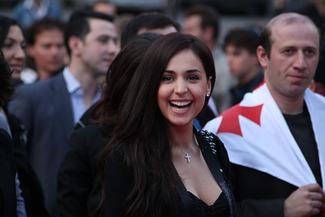 Sofia Nizharadze at the Eurovision Opening Party in Oslo