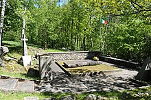 Il sito della fossa comune dove si consumò l'eccidio del 16 maggio 1944