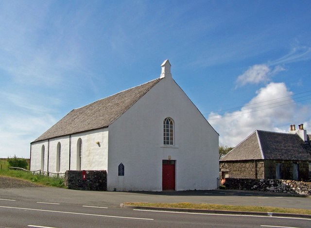 Free Church in Lonmore. The Free Church of Scotland has historically been known as "the church without the steeple".