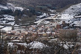 Vista de la localidad en invierno