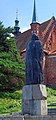 Pomnik Mikołaja Kopernika we Fromborku. Camera location 54° 21′ 27″ N, 19° 40′ 52″ E  View all coordinates using: OpenStreetMap