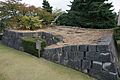 福井地震で一部が崩壊した天守台石垣