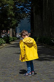 Gabriel near Church of São Nicolau, Sete Cidades, São Miguel Island, Azores, Portugal