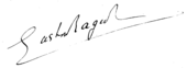 Signature de Gaston Rageot