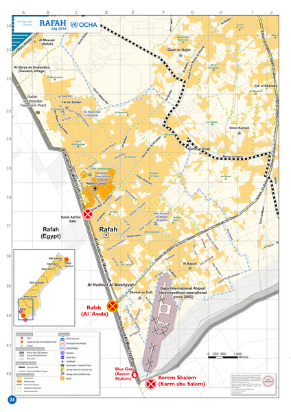 File:Gaza Strip Rafah Access and closure Jul 2018.png