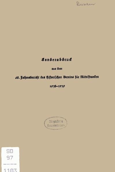 File:Georg Rusam - Entstehung und Entwicklung der Urpfarrei Sachsen bei Ansbach.pdf