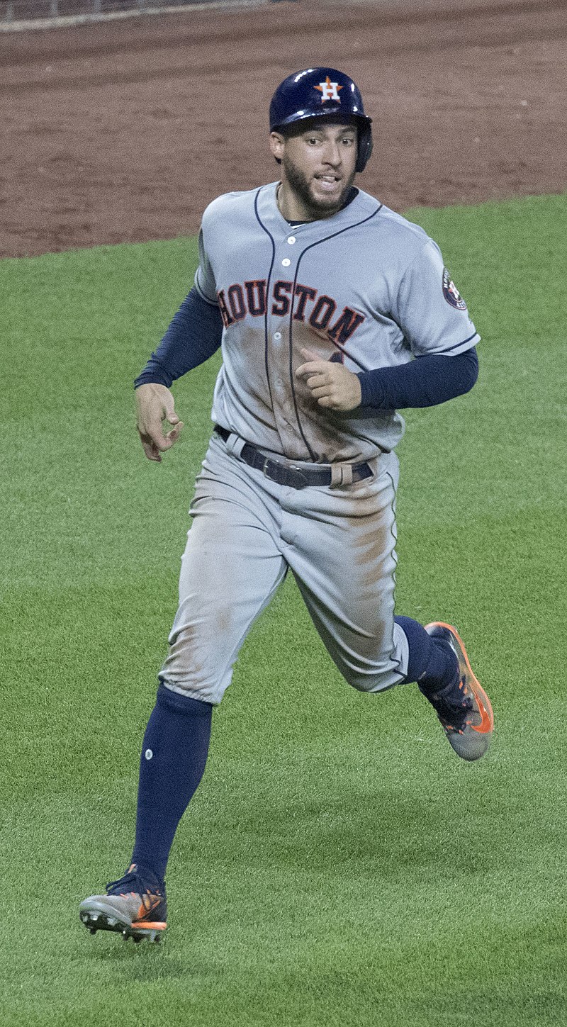 George Springer Houston Astros 2017 World Series Champions