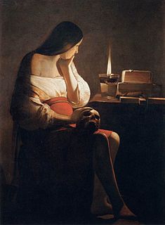 <i>Magdalene with the Smoking Flame</i> painting by Georges de La Tour