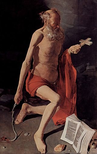 <i>Saint Jerome at Prayer</i> (La Tour) Painting by Georges de La Tour