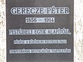 Gerecze Péter-emlékkő Őrjáró tér