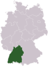 Lage Baden-Württembergs