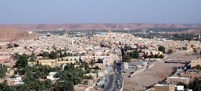 La ville de Ghardaïa capitale du Mzab en Algérie