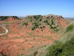 Ein Foto der Gloss Mountains