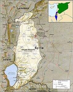 Alture del Golan - Localizzazione