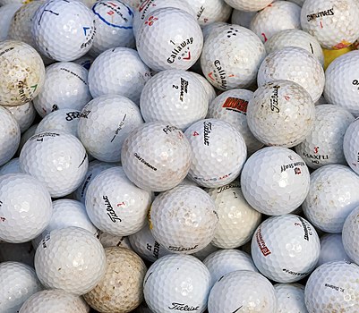 Iskorišćene loptice za golf
