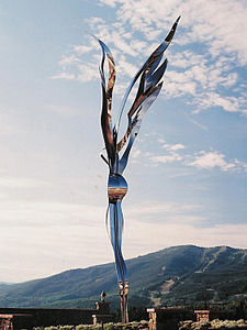 GRACE, 34' Tall, Stainless Steel.