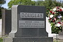 Tumba del juez William Douglass en el Cementerio Nacional de Arlington en Arlington, Virginia