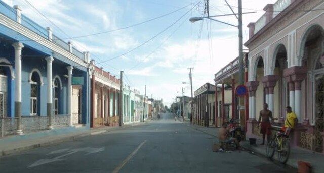 Main street in front of post office