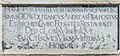 English: Building inscription Deutsch: Bauinschrift