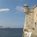 Turret of the old fort guarding Havana harbour, Cuba