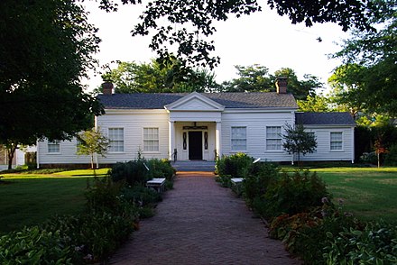 "Colonel Tebbetts place" served as U.S. forces headquarters during the Battle of Fayetteville and is operated today as a museum about the conflict.