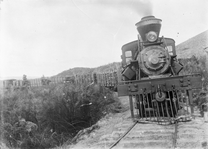 File:Heisler locomotive number 8, of the Taupo Totara Timber Company ATLIB 293640.png