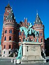 Ryttarstaty över Magnus Stenbock på Stortorget