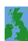 Map indicating the approximate location of Hemel Hempstead in the UK.