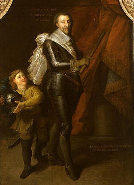 A portrait of Henri II, Prince of Condé.