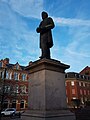 Henry Bolckow statue - side view.