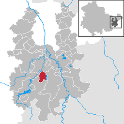 Läget för kommunen Hohenleuben i Landkreis Greiz