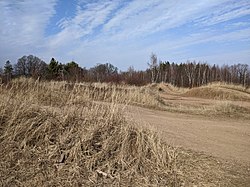 motokrosové závodiště na ploše raněstředověkého hradiště