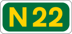 N22 road shield}}