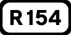 Silniční štít R154}}