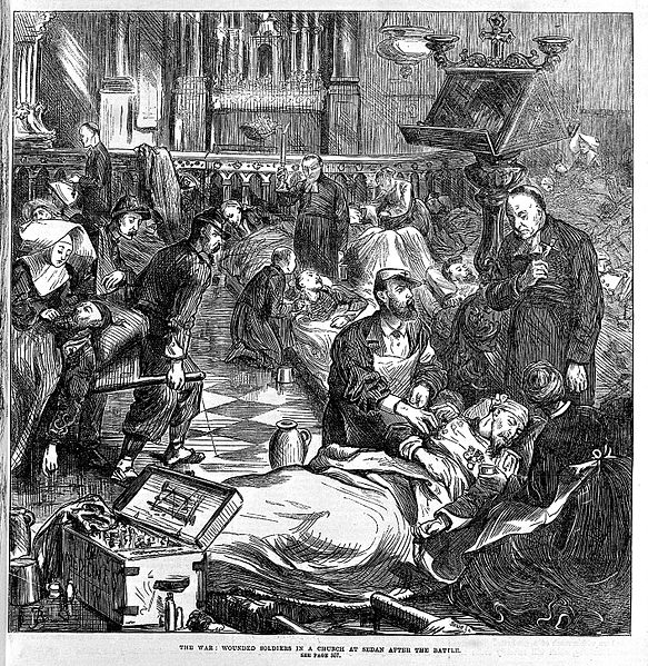 File:In a church at Sedan after battle. Wellcome L0001140.jpg