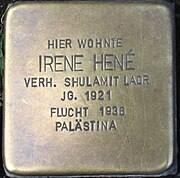 Stolperstein für Irene Hené