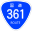 Japanese National Route Sign 0361.svg