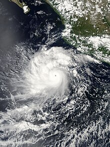 Storm Path - Hurricane Kenna (October 24, 2002, 8 AM PDT Thursday) - Mexico