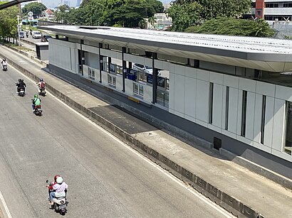 Cara untuk pergi ke Halte TransJakarta Jembatan Gantung menggunakan Transportasi Umum - Tentang tempat tersebut