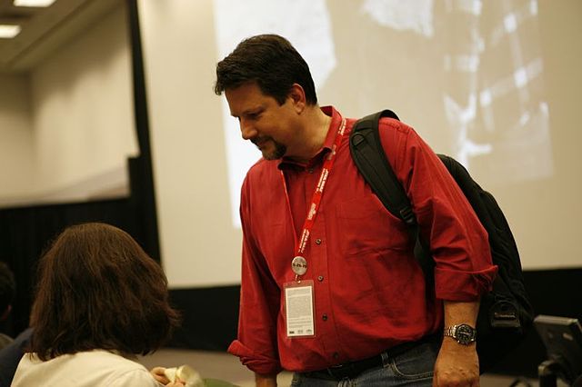 John Knoll visits the 5-25-77 panel, 2007