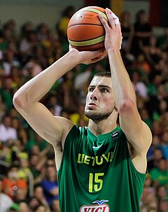 Jonas Valanciunas was the EuroCup Rising Star in 2012. Jonas Valanciunas by Augustas Didzgalvis.jpg